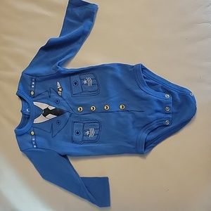 Pilot halloween costume diaper shirt 6 month